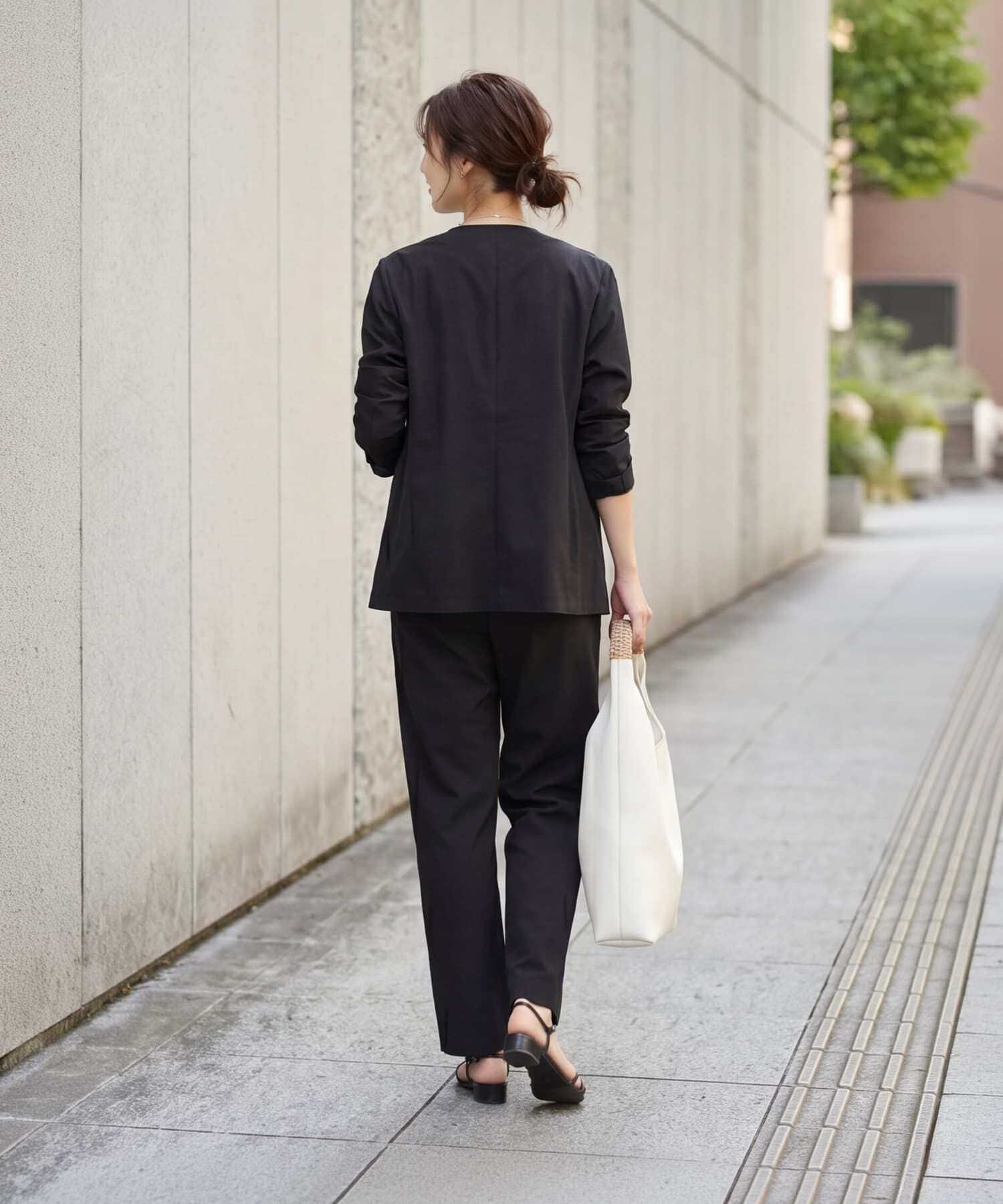 STYLE DELI「【セット対応】しっとりマットナイロンパンツ」|スラックス|