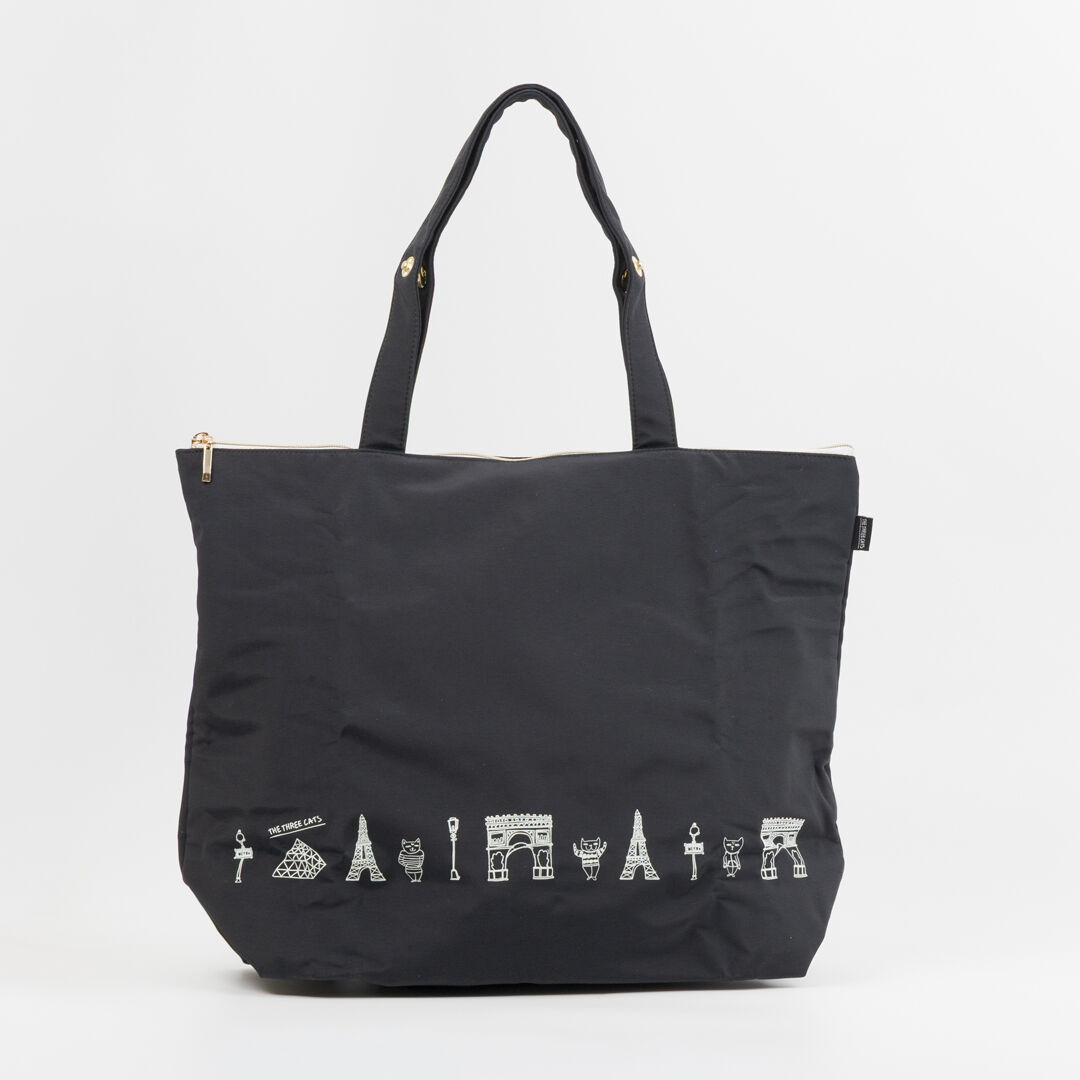  「THETHREECATS保冷BAG」|トートバッグ|BLK