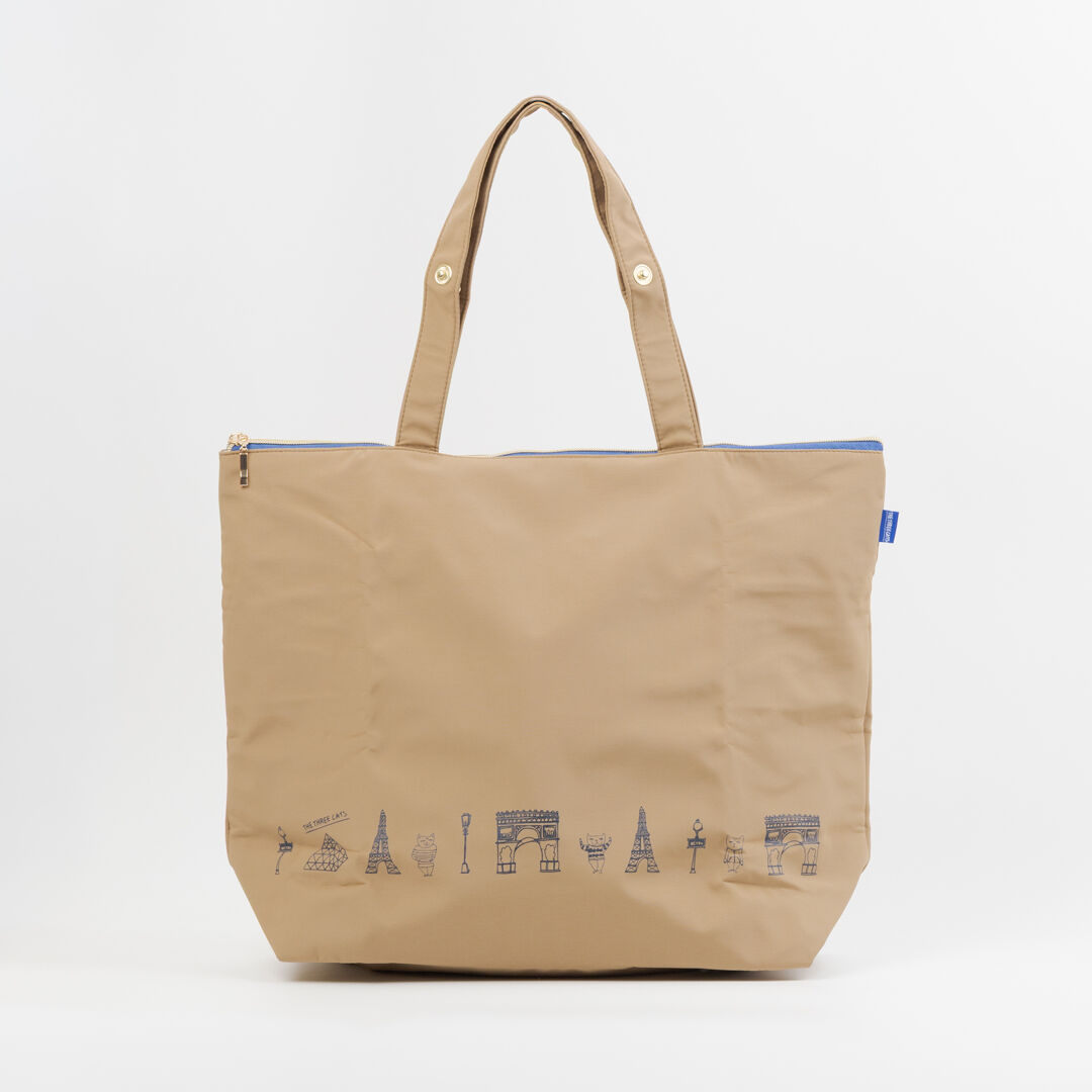  「THETHREECATS保冷BAG」|トートバッグ|L/BRN