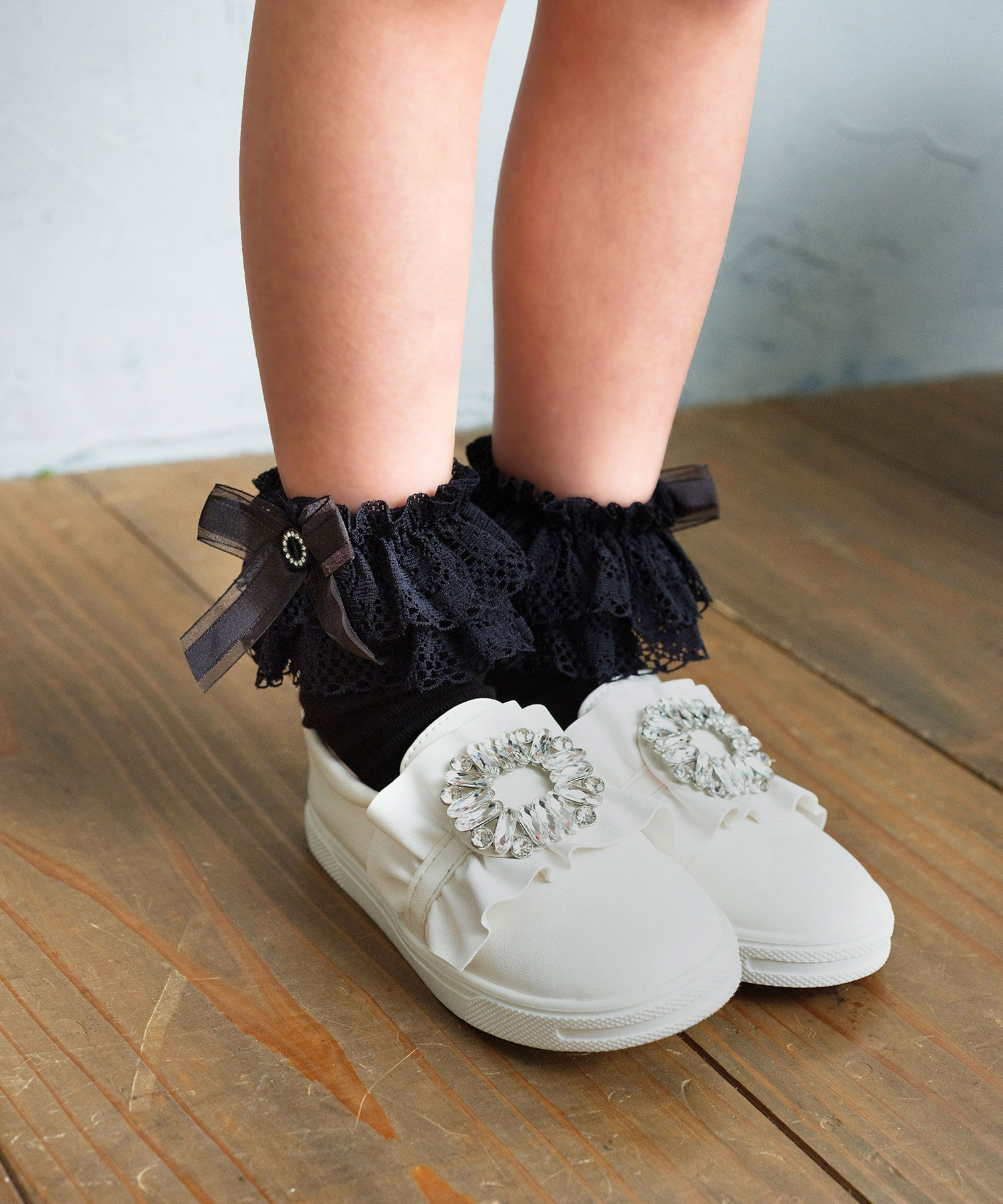 BACKYARD FAMILY「Rora 靴下 キッズ 通販 ローラ ソックス 女の子 ショートソックス レースソックス」|ソックス|