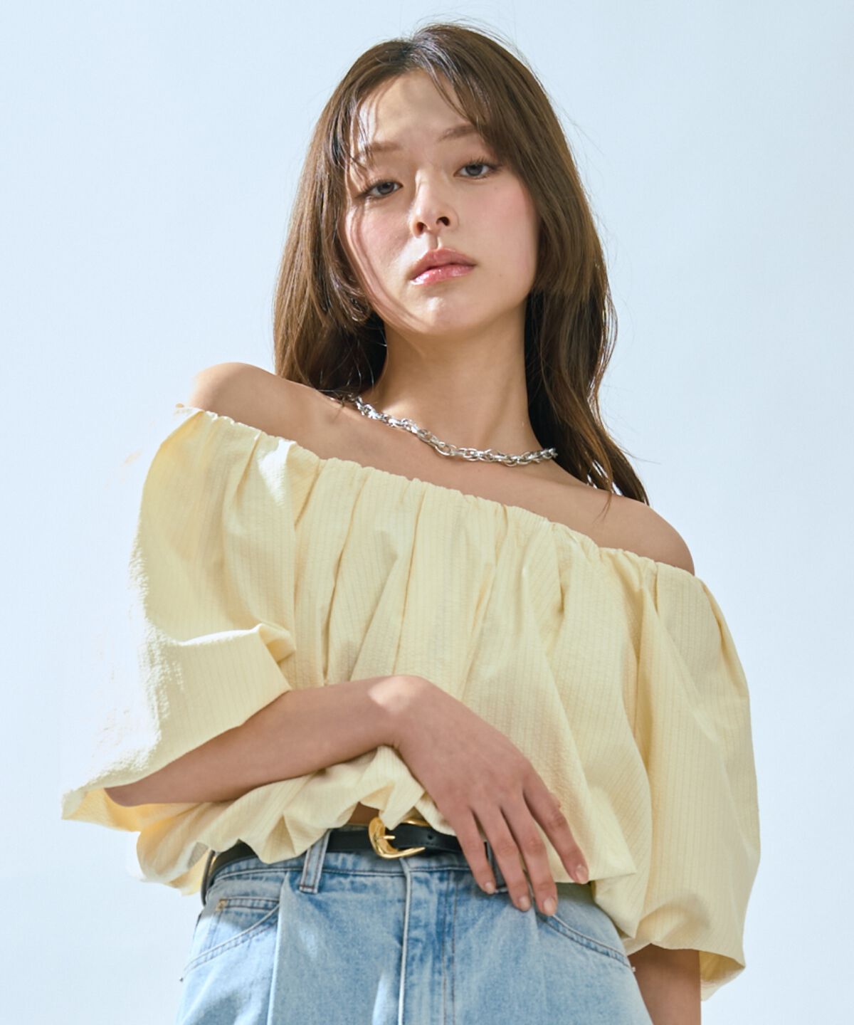 アンドクチュール「2WAYバルーンブラウス」|シャツ・ブラウス|