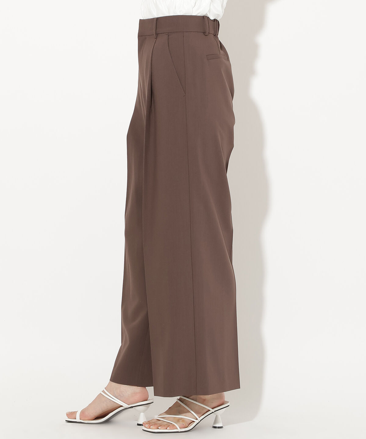 アンドクチュール「タックワイドパンツ」|その他|