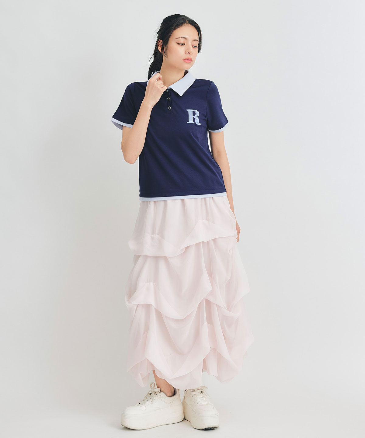 REDYAZEL「RポロレイヤードTシャツ」|Tシャツ・カットソー|