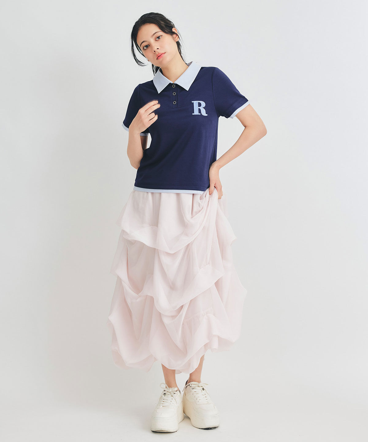 REDYAZEL「RポロレイヤードTシャツ」|Tシャツ・カットソー|