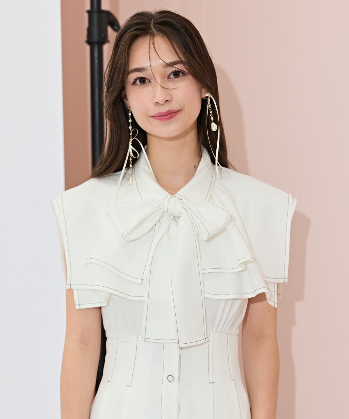 WILLSELECTION「スクエアラッフルシャツワンピース」|ワンピース|