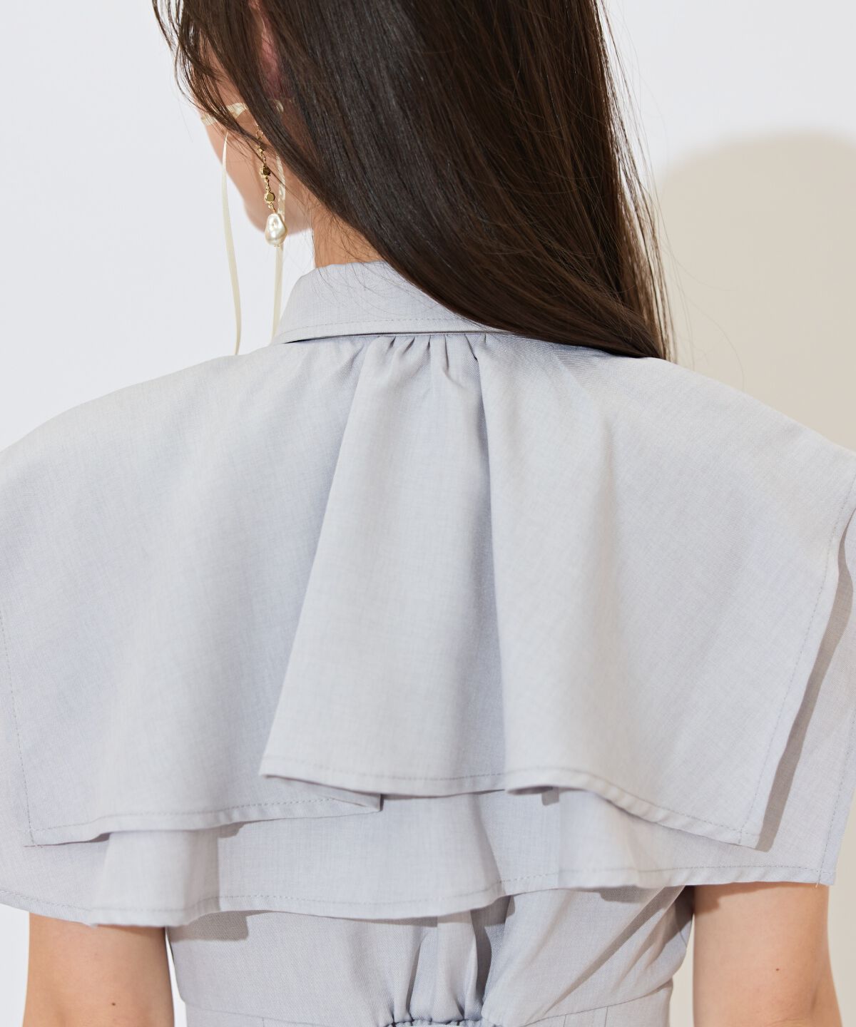 WILLSELECTION「スクエアラッフルシャツワンピース」|ワンピース|
