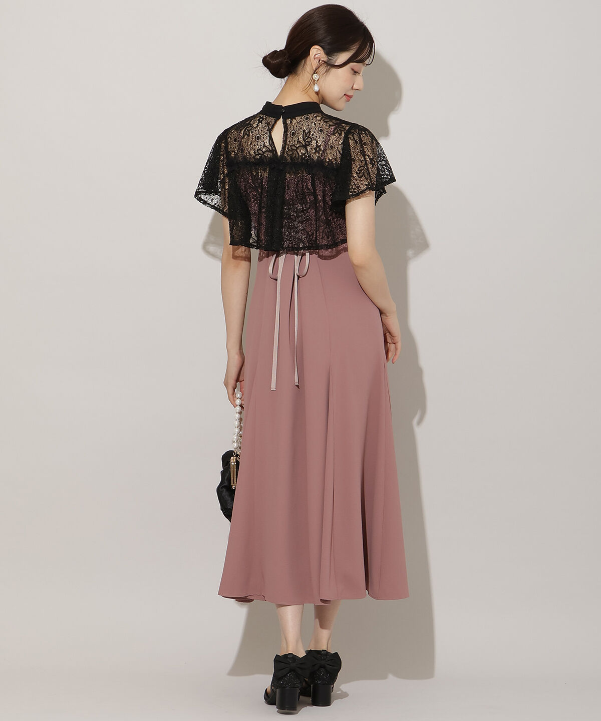 WILLSELECTION「タックリボンレースブラウス&times;バックレースアップワンピース」|ドレス|