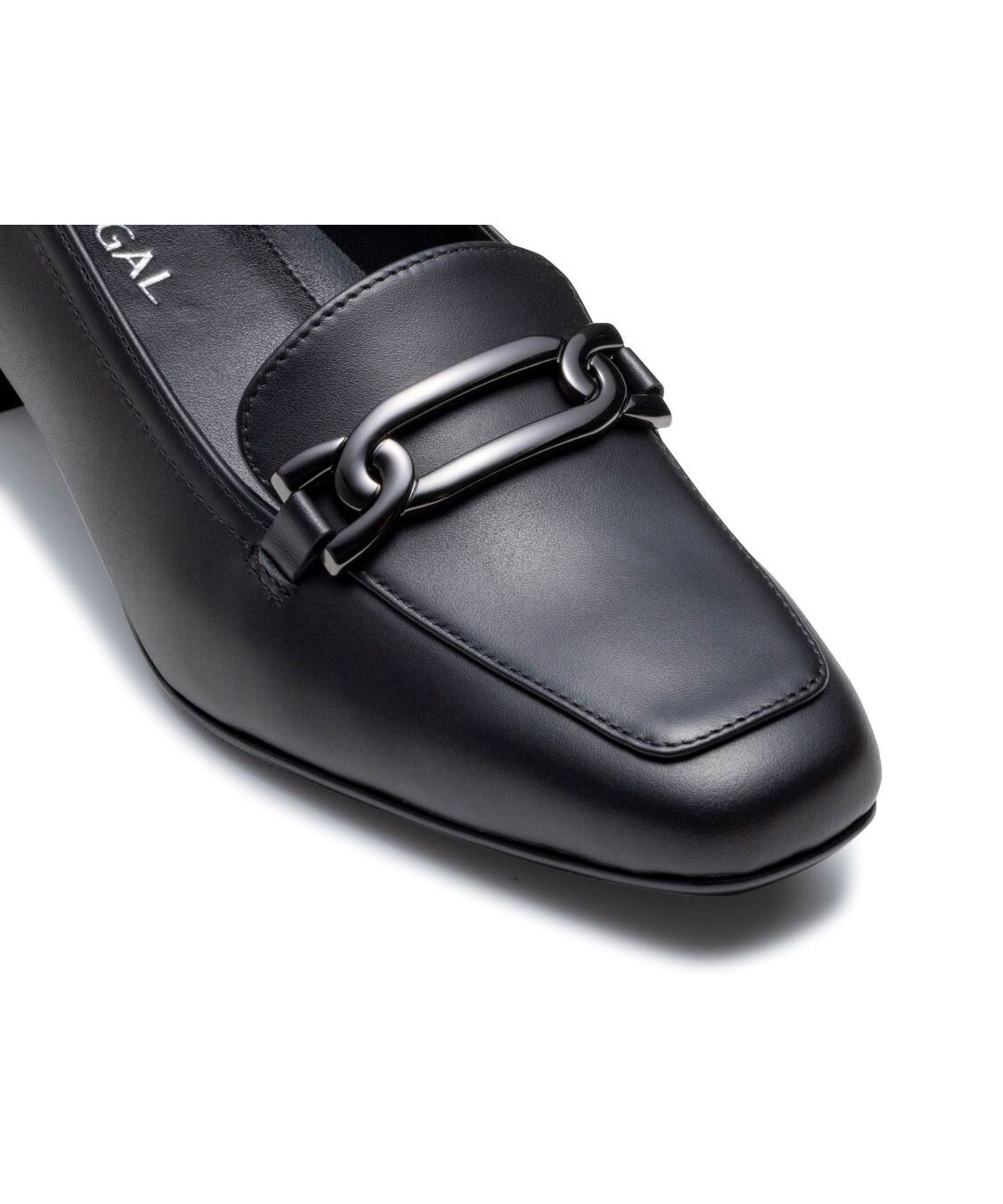 REGAL SHOES「REGAL 【新作】晴雨兼用チェーンビットヒールローファー【ヒール40mm】　商品コード：F18SBB」|パンプス|