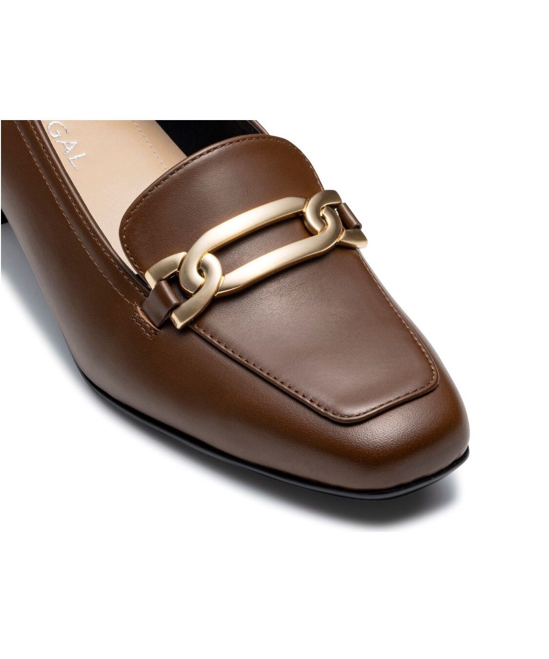 REGAL SHOES「REGAL 【新作】晴雨兼用チェーンビットヒールローファー【ヒール40mm】　商品コード：F18SBB」|パンプス|