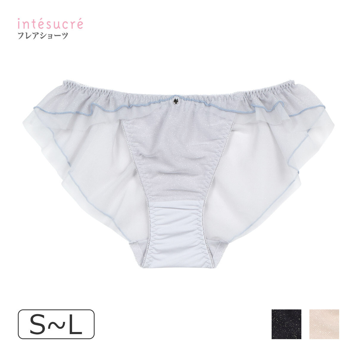 intesucre「アンテシュクレ 毎日フィットブラ IBT393Sペア フレアショーツ S-L ISD393」|インナー|