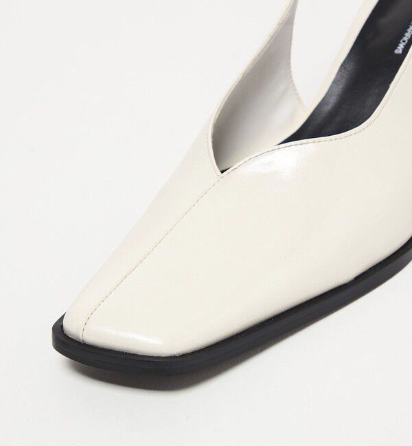 SY UNITED ARROWS「＜SY＞ スクエアエッジヒールバックベルト パンプス55&uarr;」|パンプス|