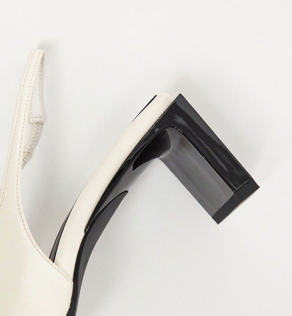 SY UNITED ARROWS「＜SY＞ スクエアエッジヒールバックベルト パンプス55&uarr;」|パンプス|