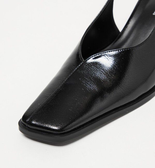 SY UNITED ARROWS「＜SY＞ スクエアエッジヒールバックベルト パンプス55&uarr;」|パンプス|