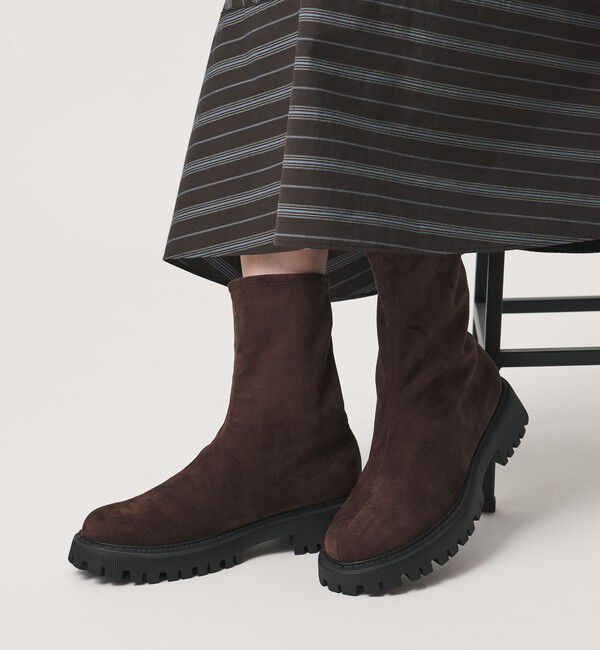 UNITED ARROWS「ストレッチ レインブーツ」|レインシューズ|DK.BROWN