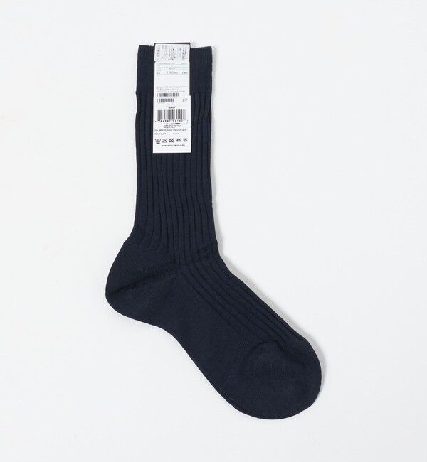 UNITED ARROWS「＜Pantherella＞カラー リブソックス」|ソックス|NAVY