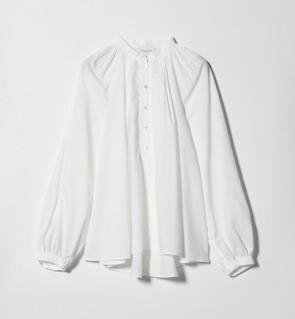 UNITED ARROWS「プリーツ ボリュームスリーブ ブラウス ‐ウォッシャブル‐」|シャツ・ブラウス|