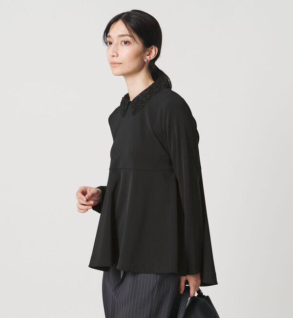 UNITED ARROWS「FEEL CLEAN 2WAY ブラウス ‐防シワ ストレッチ UVカット‐」|シャツ・ブラウス|