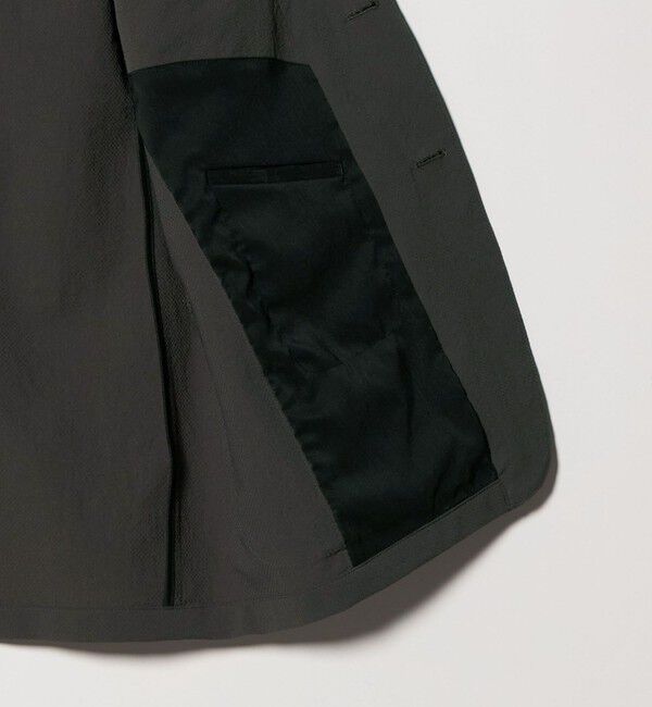 UNITED ARROWS「ドビー 2ボタン シングル テーラードジャケット UA COZY　ウォッシャブル　タテヨコストレッチ　防しわ　撥」|テーラードジャケット|