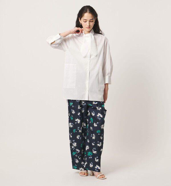 UNITED ARROWS「リボン ボウタイ チュニック シャツ」|シャツ・ブラウス|