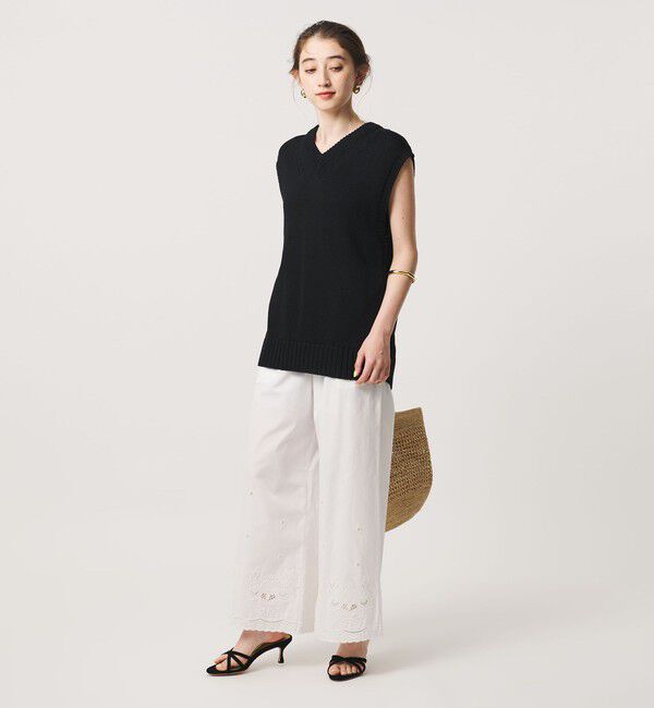 UNITED ARROWS「カットワーク パンツ」|チノ|