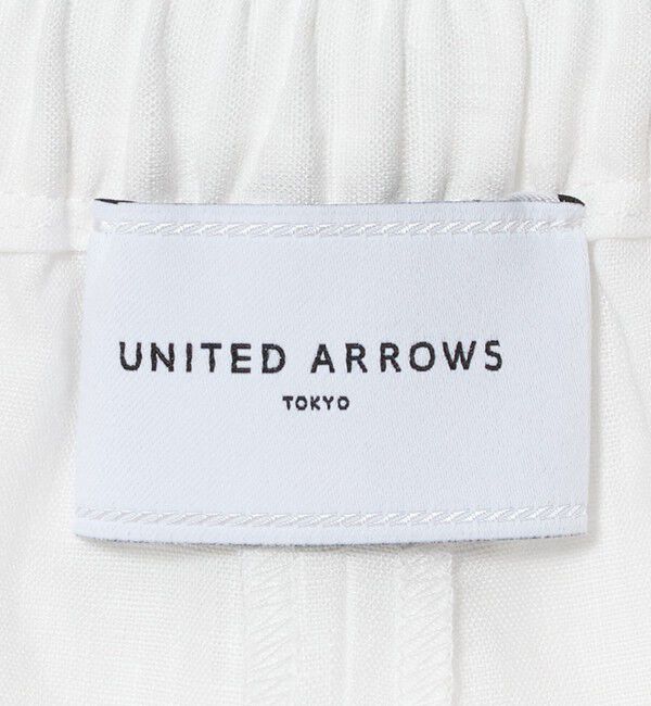 UNITED ARROWS「リネン イージーパンツ WHITE ‐ウォッシャブル‐」|チノ|