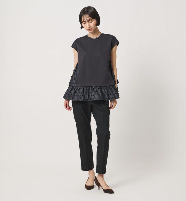 UNITED ARROWS「シャイニー スリム パンツ ‐ストレッチ ウォッシャブル‐」|スラックス|