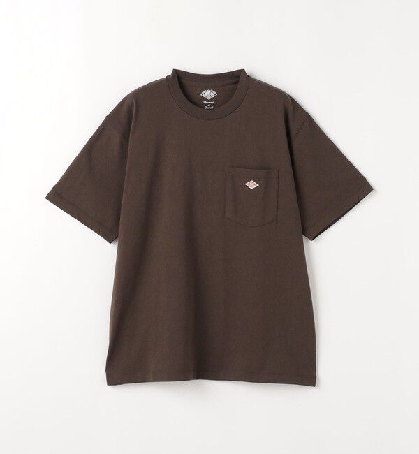 UNITED ARROWS green label relaxing「＜DANTON＞ロゴ ポケット ソリッド Tシャツ」|Tシャツ・カットソー|DK.BROWN