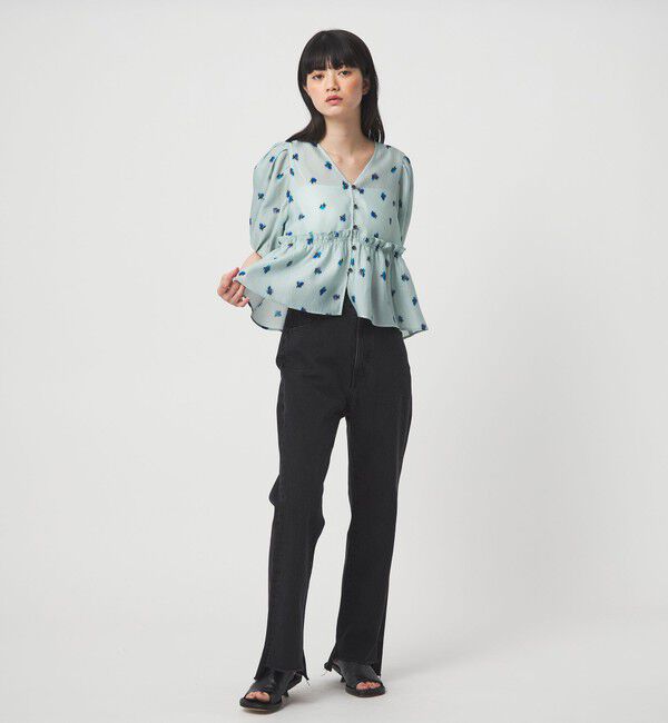 EMMEL REFINES「＜EMMEL REFINES＞EM カットオフ スキニー デニムパンツ」|デニム|
