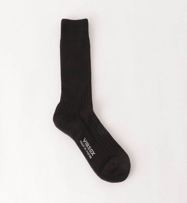 UNITED ARROWS green label relaxing「＜VIBSOX＞ドレス リブソックス」|ソックス|BLACK