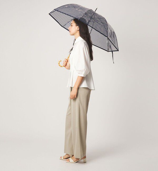 UNITED ARROWS green label relaxing「チェック ビニール アンブレラ / 雨傘 / レイン」|傘|