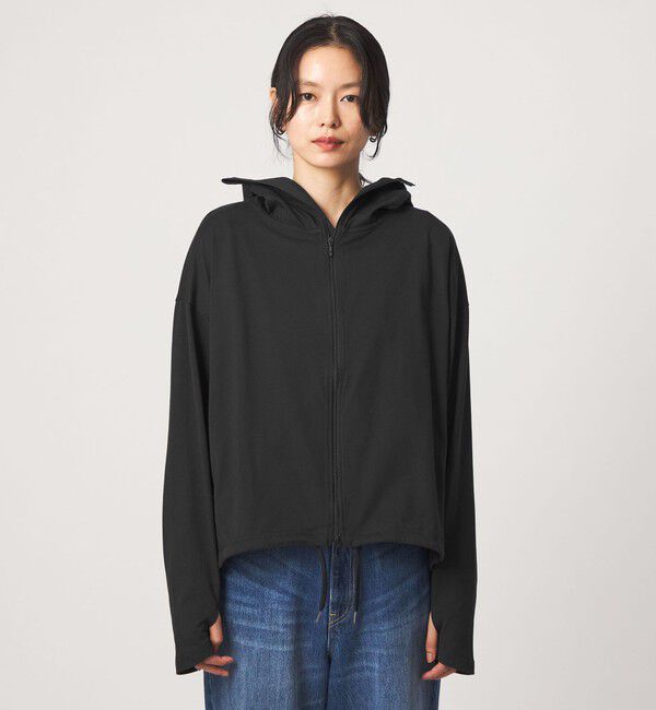 UNITED ARROWS green label relaxing「【WEB限定】＜at ease＞ドロスト カットソー パーカー  UVカット 接触冷感 遮熱」|パーカー|