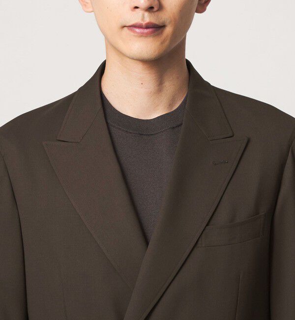 UNITED ARROWS green label relaxing「TW サージ ダブルブレスト PKD ブレザー ジャケット -ストレッチ-」|テーラードジャケット|