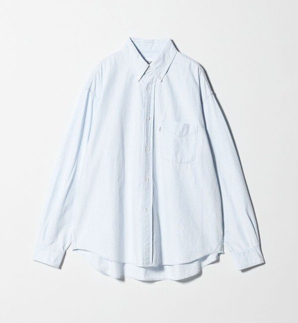 California General Store「＜CGS.＞インディゴ シャンブレーストライプ ボタンダウン シャツ」|シャツ・ブラウス|LT.BLUE