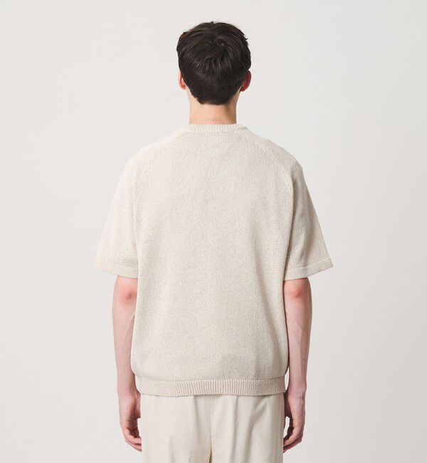 BEAUTY&YOUTH UNITED ARROWS「ペーパーヤーン サドルスリーブ クルーネック ニット ウォッシャブル」|ニット・セーター|