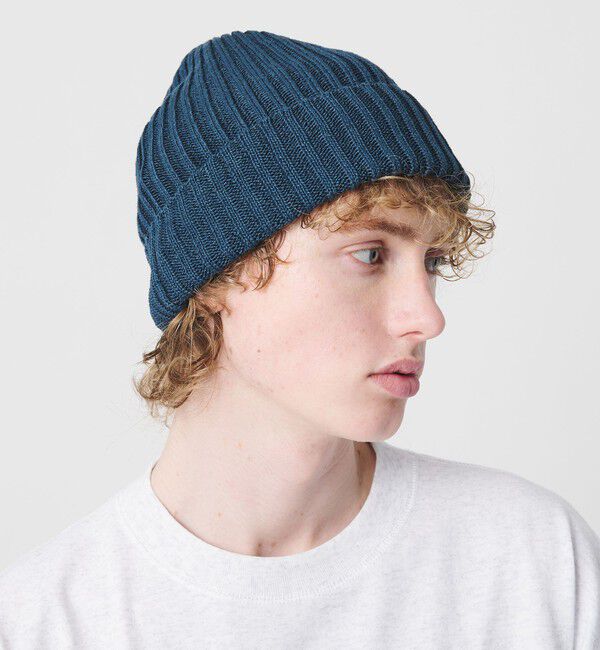 BEAUTY&YOUTH UNITED ARROWS「＜GRILLO＞リネン ニット キャップ」|ニット帽|COBALT