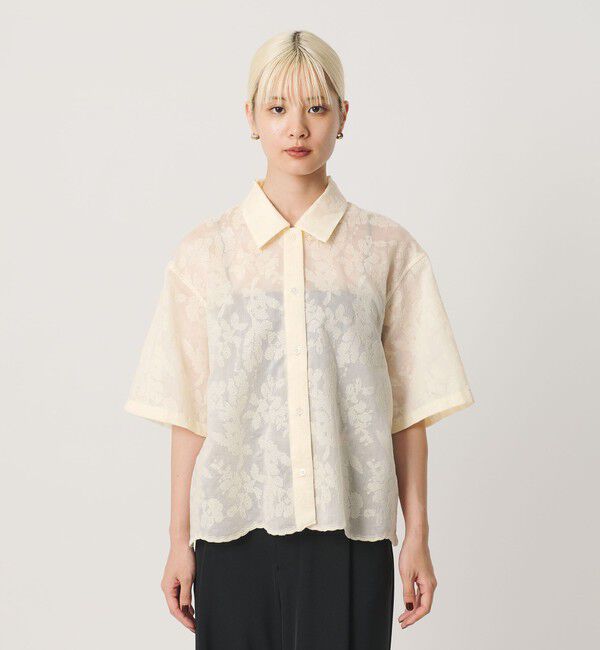 BEAUTY&YOUTH UNITED ARROWS「セルロースポリエステル クロスステッチ シャツ ウォッシャブル」|シャツ・ブラウス|