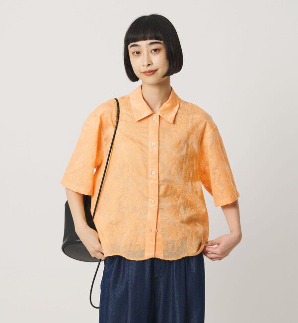 BEAUTY&YOUTH UNITED ARROWS「セルロースポリエステル クロスステッチ シャツ ウォッシャブル」|シャツ・ブラウス|