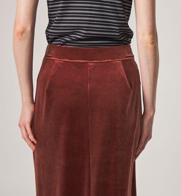 STEVEN ALAN「＜Steven Alan＞ベロア ストレート ロング スカート」|スカート|