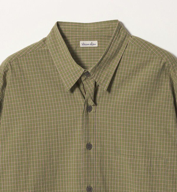 STEVEN ALAN「＜Steven Alan＞ オーガニックコットン ミニチェック リバースシーム シャツ LOOSE」|シャツ・ブラウス|
