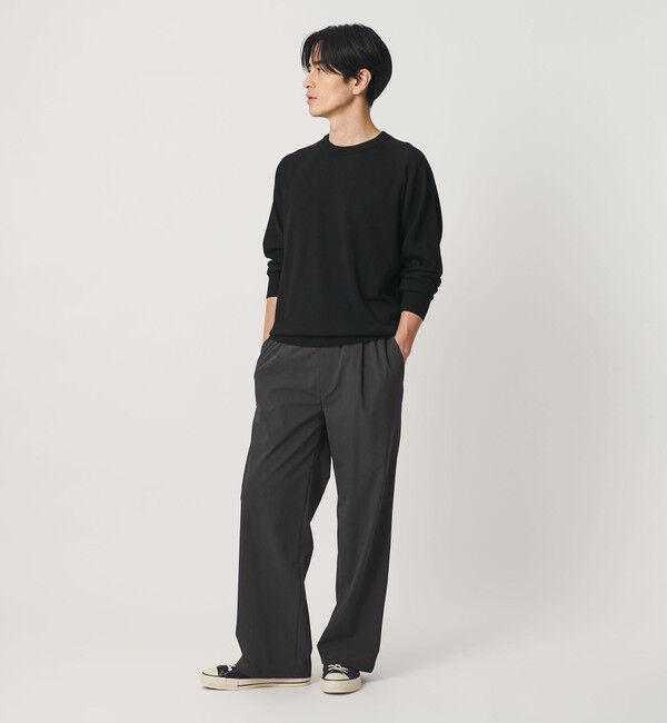BEAUTY&YOUTH UNITED ARROWS「360&deg;MASTER 1プリーツ ストレート イージーパンツ NO.8 セットアップ対応 撥水 ストレッチ ウォッシャブル」|チノ|