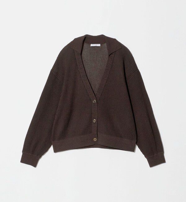BEAUTY&YOUTH UNITED ARROWS「コットンポリエステル スキッパー カーディガン ウォッシャブル」|カーディガン|DK.BROWN