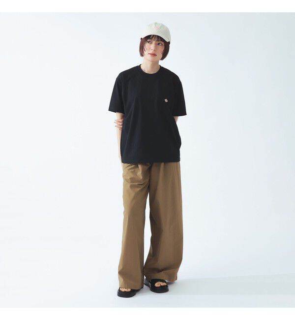 Ray BEAMS 「DANTON / ポケット Tシャツ　26SS 洗濯可 ロゴオーバーサイズ リラックス メンズライク ダントン」|Tシャツ・カットソー|