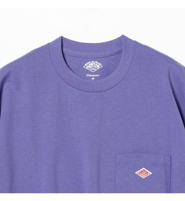 Ray BEAMS 「DANTON / ポケット Tシャツ　26SS 洗濯可 ロゴオーバーサイズ リラックス メンズライク ダントン」|Tシャツ・カットソー|