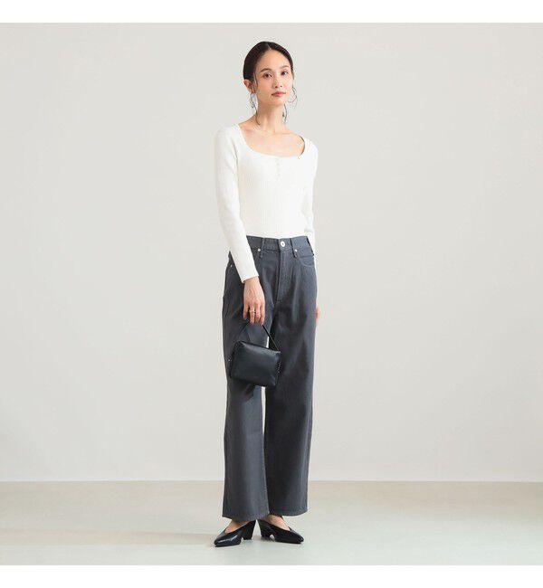 Demi-Luxe BEAMS 「16ゲージ コットン ヘンリーネック プルオーバー」|ニット・セーター|