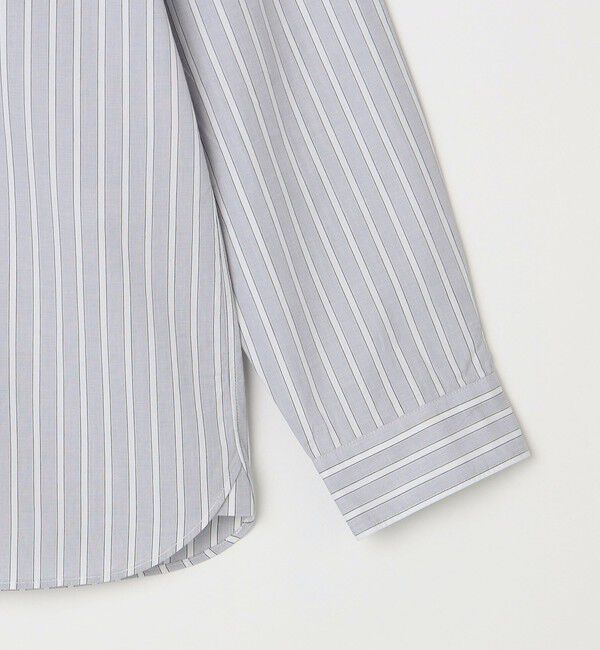 SHIPS any「SHIPS any:〈洗濯機可能〉ストライプ / ソリッド リラックス バンドカラー シャツ 26AW◆」|シャツ・ブラウス|