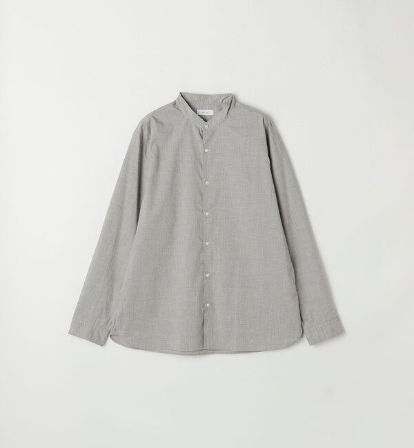 SHIPS any「SHIPS any:〈洗濯機可能〉ストライプ / ソリッド リラックス バンドカラー シャツ 26AW◆」|シャツ・ブラウス|