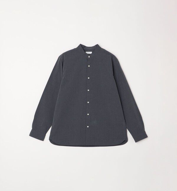 SHIPS any「SHIPS any:〈洗濯機可能〉ストライプ / ソリッド リラックス バンドカラー シャツ 26AW◆」|シャツ・ブラウス|