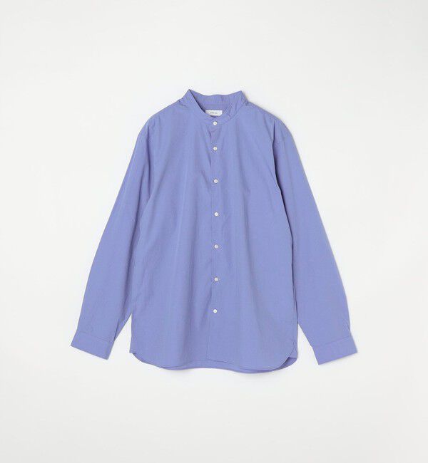SHIPS any「SHIPS any:〈洗濯機可能〉ストライプ / ソリッド リラックス バンドカラー シャツ 26AW◆」|シャツ・ブラウス|