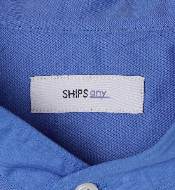 SHIPS any「SHIPS any:〈洗濯機可能〉ストライプ / ソリッド リラックス バンドカラー シャツ 26AW◆」|シャツ・ブラウス|