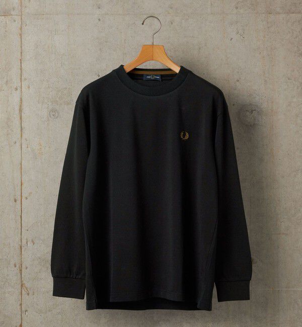 SHIPS「【SHIPS別注】FRED PERRY: ピケ ロングスリーブ T シャツ」|Tシャツ・カットソー|ダークグレー